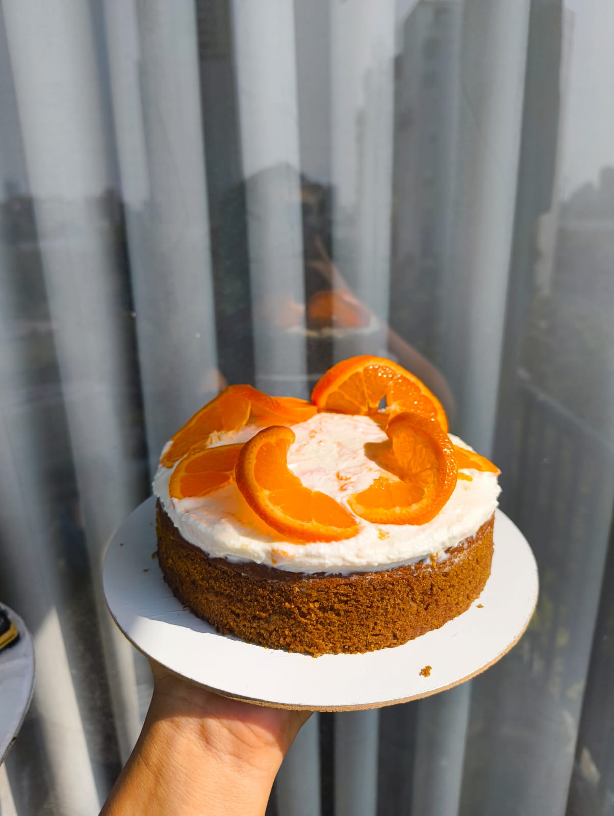 Orange topped healthy cake